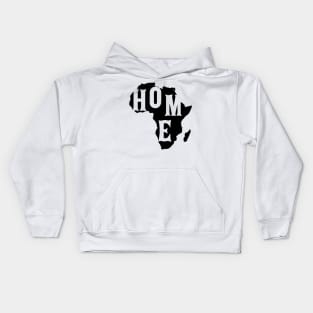 Black History Month BLM, HOME Africa Map Kids Hoodie